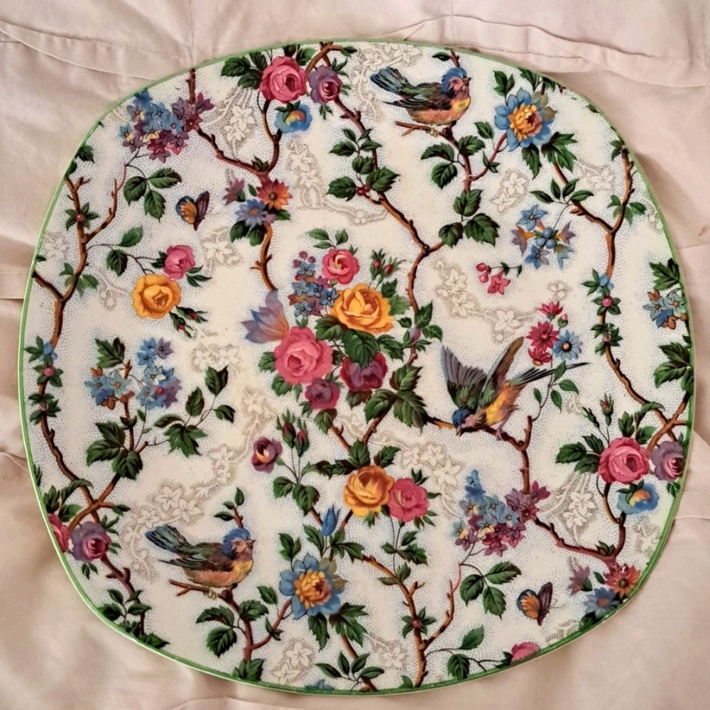 Style Craft Made in England. Absolutely gorgeous with small bird s and Rose vine
